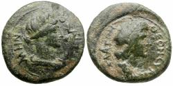 Ancient Coins - Mysia. Pergamon. Pseudo-autonomous Æ17 / Senate
