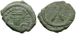 Ancient Coins - *Sear 645* Byzantine Empire. Phocas (AD 602-610) Æ Decanummium