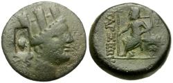 Ancient Coins - Cilicia. Tarsos. Antiocheia ad Kydnum Æ20 / Tyche