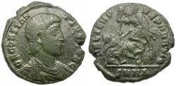 Ancient Coins - Constantius Gallus, Caesar (AD 351-354) Æ3 / Fallen Horseman