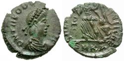 Ancient Coins - Theodosius I (AD 379-395) Æ4 / Victory