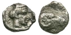 Ancient Coins - Caria. Kasolaba AR Hemiobol / Ram