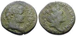 Ancient Coins - Caracalla (AD 198-217). Mesopotamia. Carrhae Æ20 / Tyche