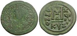 Ancient Coins - *Sear 207* Byzantine Empire. Justinian I (AD 527-565) Æ 36mm Follis