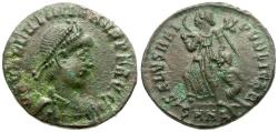 Ancient Coins - Valentinian II (AD 375-392) Æ4 / Victory