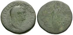 Ancient Coins - Vespasian (AD 69-79) Æ Sestertius / Pax