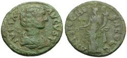 Ancient Coins - Julia Domna (AD 193-217). Pisidia. Antioch Æ23 / Tyche