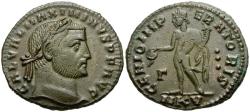 Ancient Coins - Maximinus II Daia (AD 310-313) Æ Follis / Genius