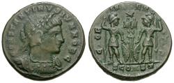 Ancient Coins - Constantine II, as Caesar (AD 316-337) Æ3 / Soldiers