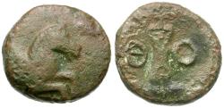 Ancient Coins - Pamphylia. Aspendos Æ16 / Sling
