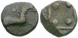 Ancient Coins - Thrace. Maroneia. Imitative Æ9 / Horse
