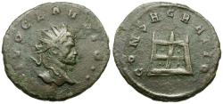 Ancient Coins - Divus Claudius II Gothicus (died AD 270) Æ Antoninianus / Altar