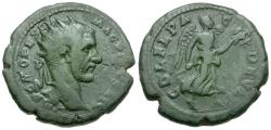 Ancient Coins - Macrinus (AD 217-218). Thrace. Deultum Æ25 / Nike