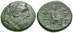 Ancient Coins - Thessaly. Perrhaiboi Æ18 / Hera