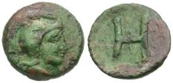 Ancient Coins - Arkadia. Heraia Æ15 / H