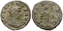 Ancient Coins - Gallienus, sole reign (AD 260-268) Silvered Æ Antoninianus / Pax