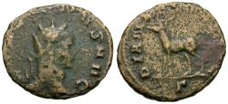 Ancient Coins - Gallienus, sole reign (AD 260-268) Æ Antoninianus / Antelope