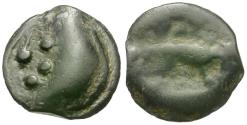 Ancient Coins - Ancient France. Celtic Gaul. Aulerci Eburovices Tribe Potin / Boar