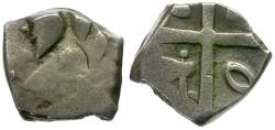 Ancient Coins - Ancient France. Celtic Gaul. Volcae Tectosages. Monnaies a la Croix. Cubist type AR Drachm