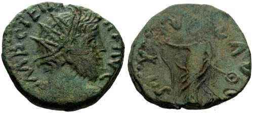 Ancient Coins - VF Barborous Copy of Roman Bronze found in England