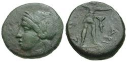 Ancient Coins - Thessaly. Larissa Æ17 / Artemis