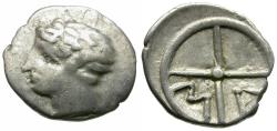 Ancient Coins - Gaul. Massalia AR Obol