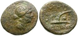 Ancient Coins - Sicily. Kentoripai Æ Hexas / Plow