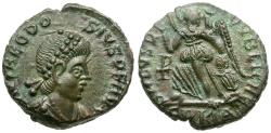 Ancient Coins - Theodosius I (AD 379-395) Æ4 / Victory