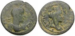 Ancient Coins - Philip I (AD 244-249). Seleucis and Pieria. Antiochia ad Orontem Æ27 / Bust of Tyche