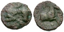 Ancient Coins - Thessaly. Pherai. Tyrant Alexander Æ15 / Horse