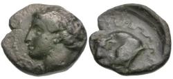 Ancient Coins - Ionia. Magnesia ad Maeandrum Æ12 / Maeander Pattern