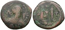 Ancient Coins - *Sear 198* Byzantine Empire. Justinian I (AD 527-565) Æ Follis