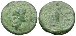 Ancient Coins - Domitian, as Caesar (AD 69-81). Paphlagonia. Sinope Æ21 / Nemesis