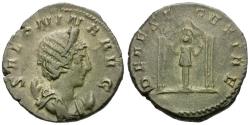 Ancient Coins - Salonina (AD 253-268) AR Antoninianus / Temple