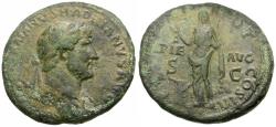 Ancient Coins - Hadrian (AD 117-138) Æ AS / Pietas