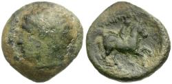 Ancient Coins - Kings of Macedon. Philip II (359-336 BC) Æ20 / Youth on Horseback
