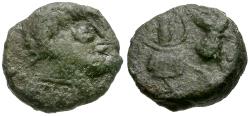 Ancient Coins - Sons of Constantine I the Great. Imitative &#198;4 / Fallen Horseman