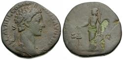 Ancient Coins - Commodus (AD 177-192) Æ Sestertius / Minerva