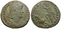 Ancient Coins - Constantius II (AD 337-361) Æ Centenionalis / Fallen Horseman
