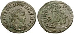Ancient Coins - Crispus, Caesar (AD 317-326) Æ3 / PRINCIPI
