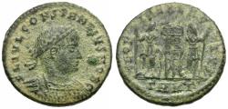 Ancient Coins - Constantius II, as Caesar Æ4 / Soldiers