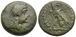 Ancient Coins - Ptolemaic Kings of Egypt. Ptolemy VI Philometor (163-145) Æ17 / Demeter