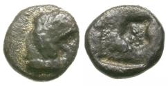 Ancient Coins - Ionia. Teos AR Tetartemorion / Griffin