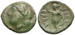 Ancient Coins - Thessaly. Ekkarra Æ14 / Artemis
