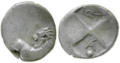 Ancient Coins - Thrace. Chersonesos AR Hemidrachm / Plow