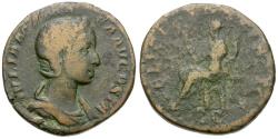 Ancient Coins - Julia Mamaea (AD 222-235) Æ Sestertius / Felicitas
