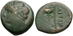 Ancient Coins - Campania. Neapolis Æ16 / Tripod