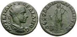 Ancient Coins - Gordian III (AD 238-244). Macedon. Thessalonica Æ25 / Kabeiros