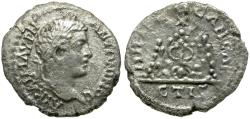 Ancient Coins - Caracalla. Caesarea. Cappadocia AR Drachm / Mt. Argaeus