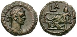 Ancient Coins - Diocletian (AD 284-305). Egypt. Alexandria Æ Tetradrachm / Tyche Reclining